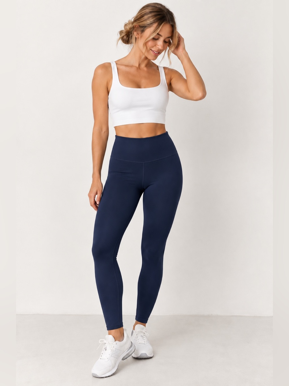 Alo Yoga High-Waist Airlift Leggings Navy Blue Size Medium